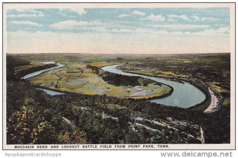 Tennessee Point Park Moccasin Bend And Lookout Battle Field From Point Park