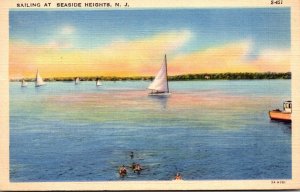 New Jersey Sailing At Seaside Heights 1943 Curteich