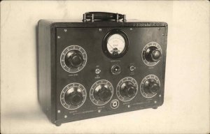 Battery Tester? Equipment Machine w/ Dials c1940 Real Photo Postcard