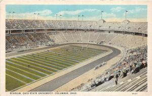 F6/ Columbus Ohio State University Postcard c20s Football Stadium Buckeyes 1