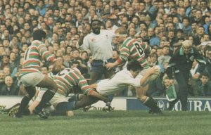 Pilkington Cup Final Bath vs Leicester Rugby Union Postcard