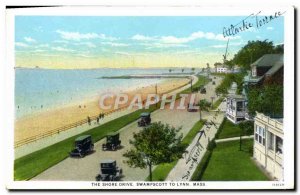 Postcard The Old Shore Drive To Swampscott Lynn Mass