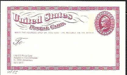 US Pre-stamped Mint  Postcard UX65 Liberty