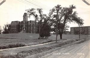 D57/ Blair Nebraska Ne Real Photo RPPC Postcard c1940s Dana College Buildings