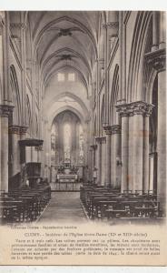 BF14229 cluny interieur de l eglise notre dame  france  front/back image