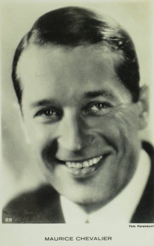 1930's RPPC Maurice Chevalier Movie Star Dutch Real Photo Postcard 2 P107