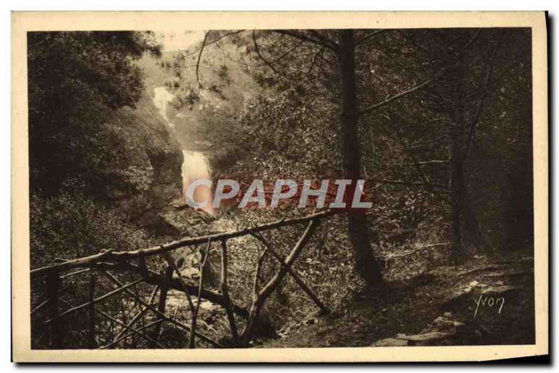 Old Postcard The Waterfall Gimel