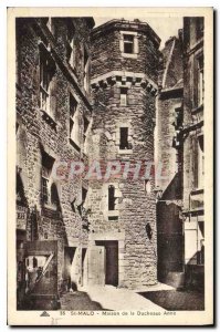 Postcard Old House St Malo Duchess Anne