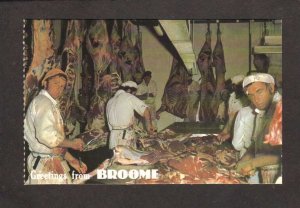 Greetings From Broome Meat Works Plant New South Wales Australia NSW Postcard