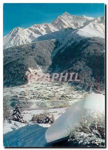 Modern Postcard The Contamines Mont Joie Haute Savoie From the top of the res...