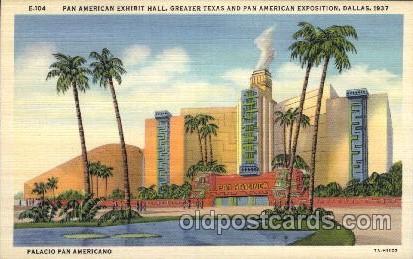 Pan American Exhibit Hall Pan American Exposition 1937 Dallas Texas USA, Post...