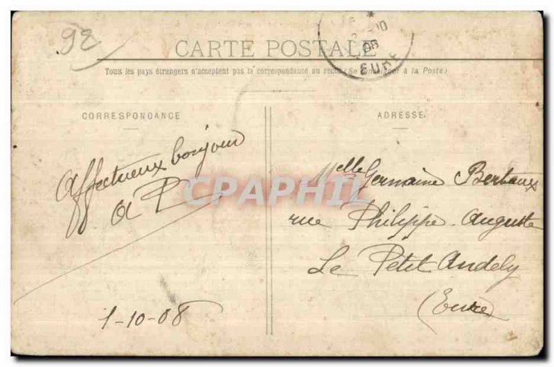 Old Postcard Bois de Boulogne La Cascade