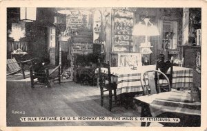 Petersburg Virginia Ye Blue Tartane Restaurant, B/W Photo Print Postcard U11353