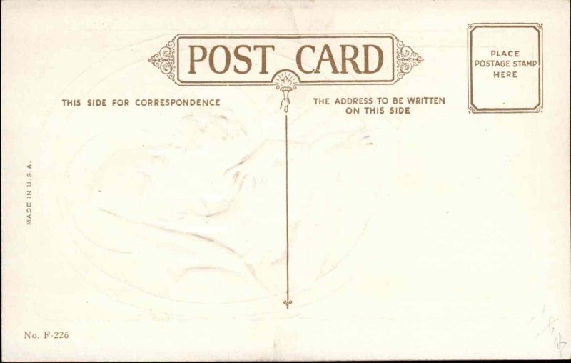 Christmas Mother Mary with Baby Jesus c1910 Vintage Postcard