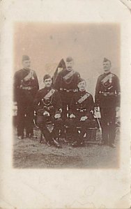 1907 British Soldiers Rifle Brigade Sargent's Real Photo Postcard