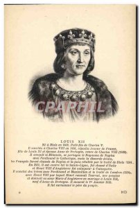 Old Postcard Louis XII King of France
