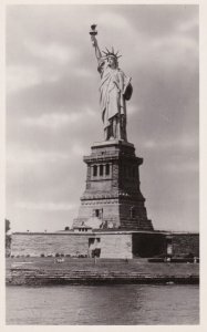 New York City The Statue Of Liberty Real Photo