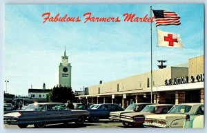 Los Angeles California CAAPostcard Fabulous Farmers Market c1960 Vintage Antique