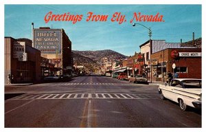 Postcard HOTEL SCENE Ely Nevada NV AP9884