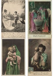 BABY BABIES CHILDREN GLAMOUR Incl. REAL PHOTO 300 Vintage Postcards (L2973)