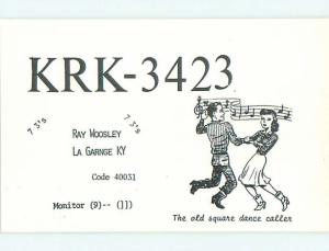 comic - QSL CB HAM RADIO CARD La Garnge Kentucky KY t9831