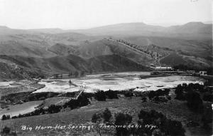 Thermopolis Wyoming Big Horn Hot Springs Real Photo Antique Postcard K77849