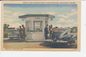 KY LN Camp Breckinbridge MP Checking Cars US Army