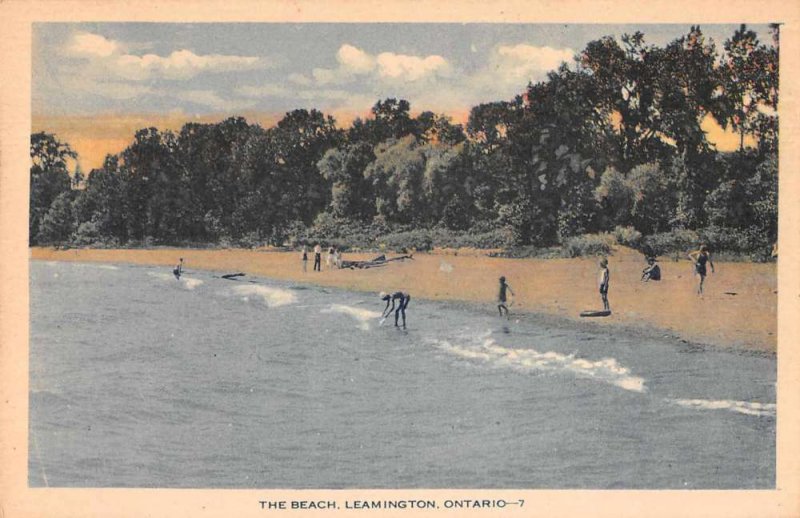 Leamington Ontario Canada The Beach Scenic View Vintage Postcard JH231128