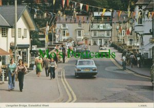 Wales Postcard - Llangollen Bridge, Eisteddfod Week, Denbighshire   RR14084