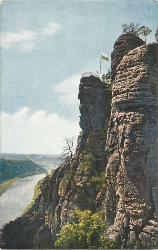 Sachsiche Schweiz Basteifelsen Postcard