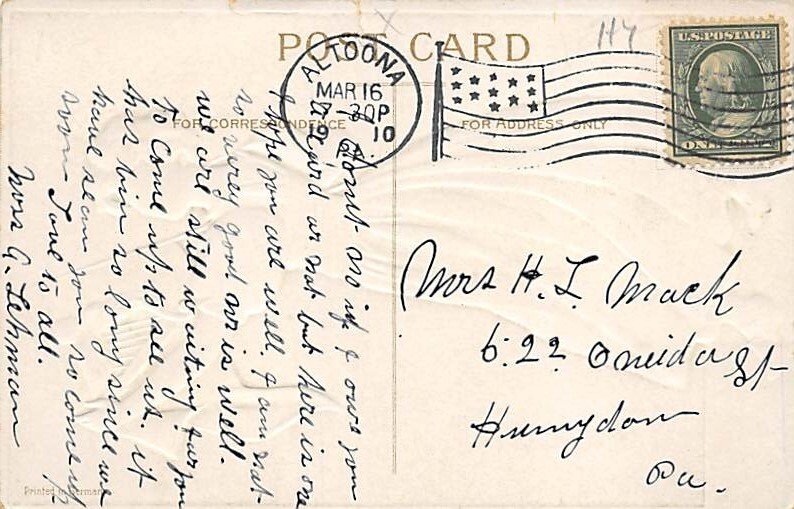 Erin Go Bragh St. Patricks Day 1910 