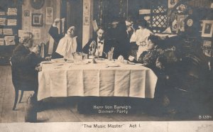 Vintage Postcard 1910's Herr Von Barwig's Dinner-Party The Music Master Act. I