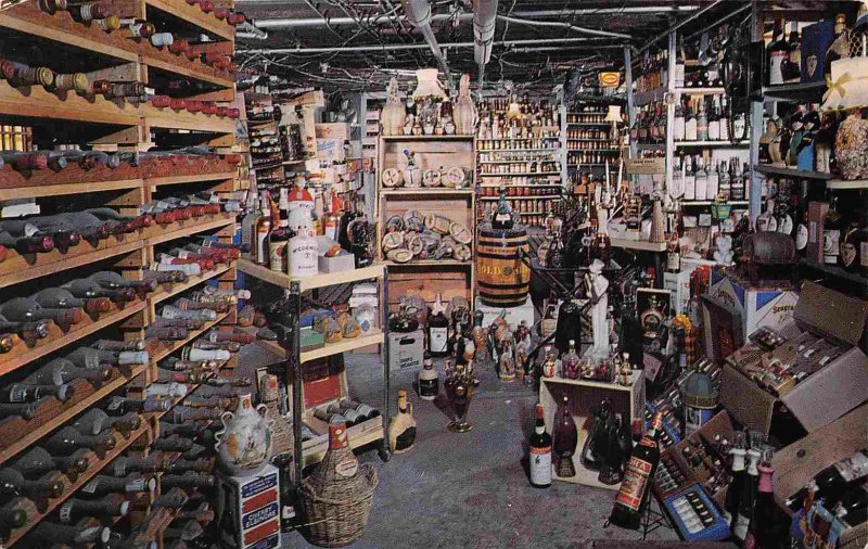 Wine Cellar Interior Brentwood Inn Dundalk Baltimore Maryland postcard