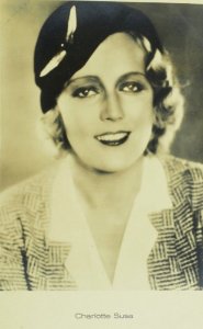 1930's RPPC Charlotte Susa Movie Star Ross Verlag Dutch Real Photo Postcard P108