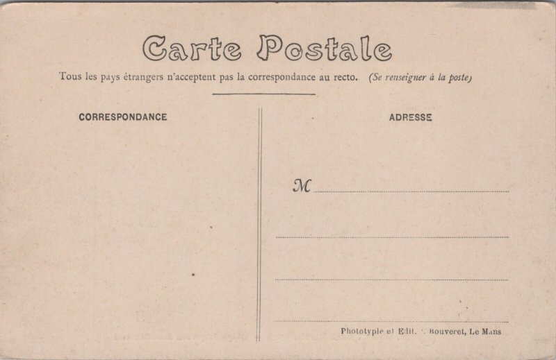 France Circuit de la Sarthe 1906 Virage Dangereux Dans Connerre Postcard C063