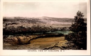 View Overlooking Kamloops, British Columbia Vintage Postcard M57