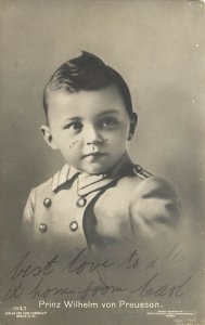 RPPC Postcard 1843. Prince Wilhelm of Prussia as a Little Boy