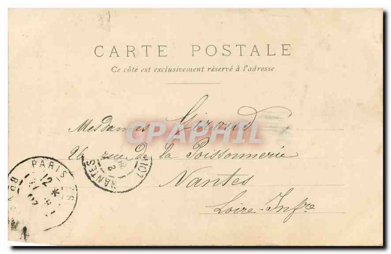 Old Postcard Paris Sacre Coeur and the Funicular