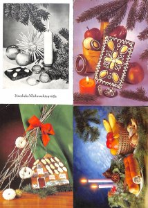 Christmas greetings postcards all gingerbread related topic lot of 4 