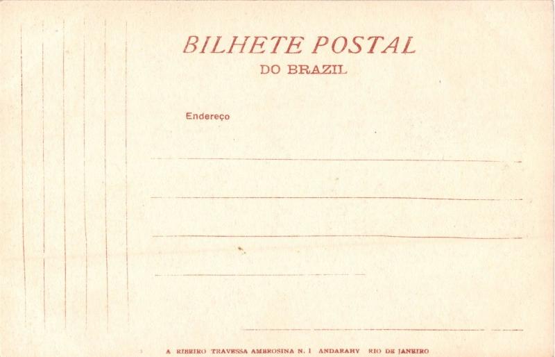 THEREZOPOLIS BRAZIL~CASCATA FEROZ~RIBEIRO #208 POSTCARD 1910s