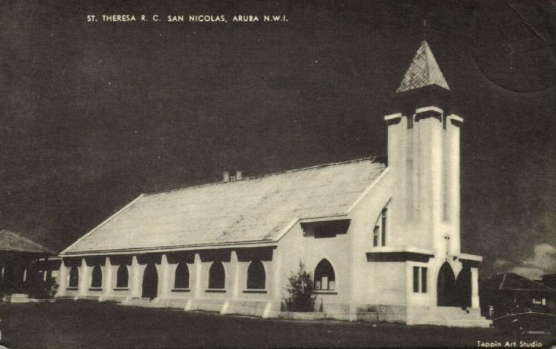 aruba, N.W.I., St. Theresa Roman Catholic San Nicolas Church (1940s)