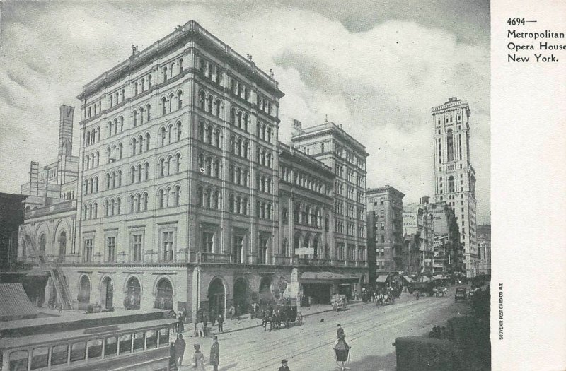 Metropolitan Opera House, New York City, Early Postcard, Unused