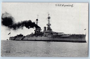 San Francisco California CA Postcard USS Wyoming US Navy Ship c1910's