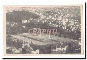 Greece Old Postcard Athens L & # 39olympieion seen from & # 39acropole