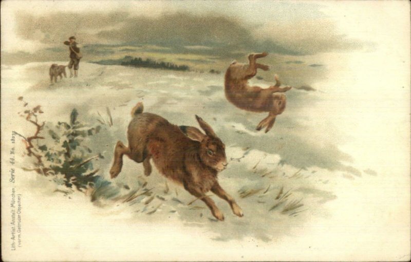 vintage rabbit hunting