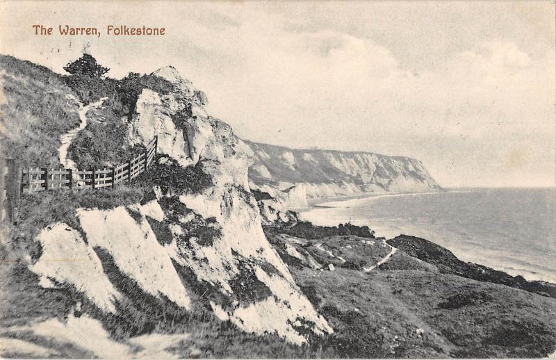 uk30898 the warren folkestone real photo uk