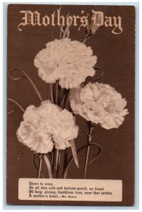 Mother's Day Postcard Flowers A Mother Heart Mrs. Hemans Eau Claire Wisconsin WI