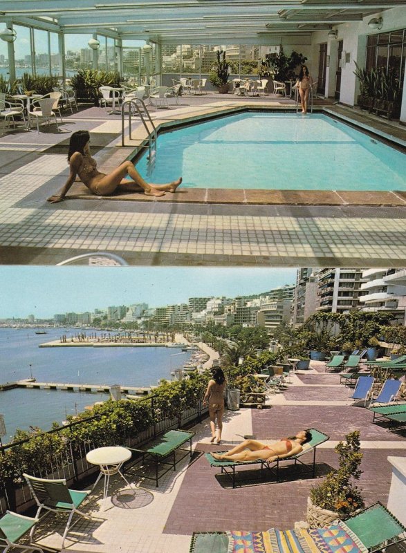 Hotel Costa Azul Mallorca TWO Swimming Pool 2x Postcard