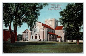Coe College Chapel Cedar Rapids Iowa IA UNP DB Postcard Y5