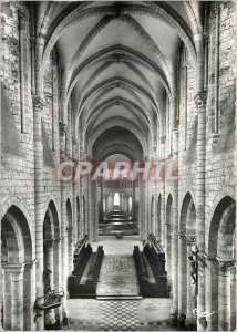 Modern Postcard Basilica of St Benoit sur Loire Loiret Interior view of the O...